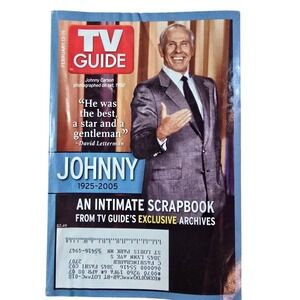 TV GUIDES from February‎ 13-19, 2005 Johnny Carson Scrapbook